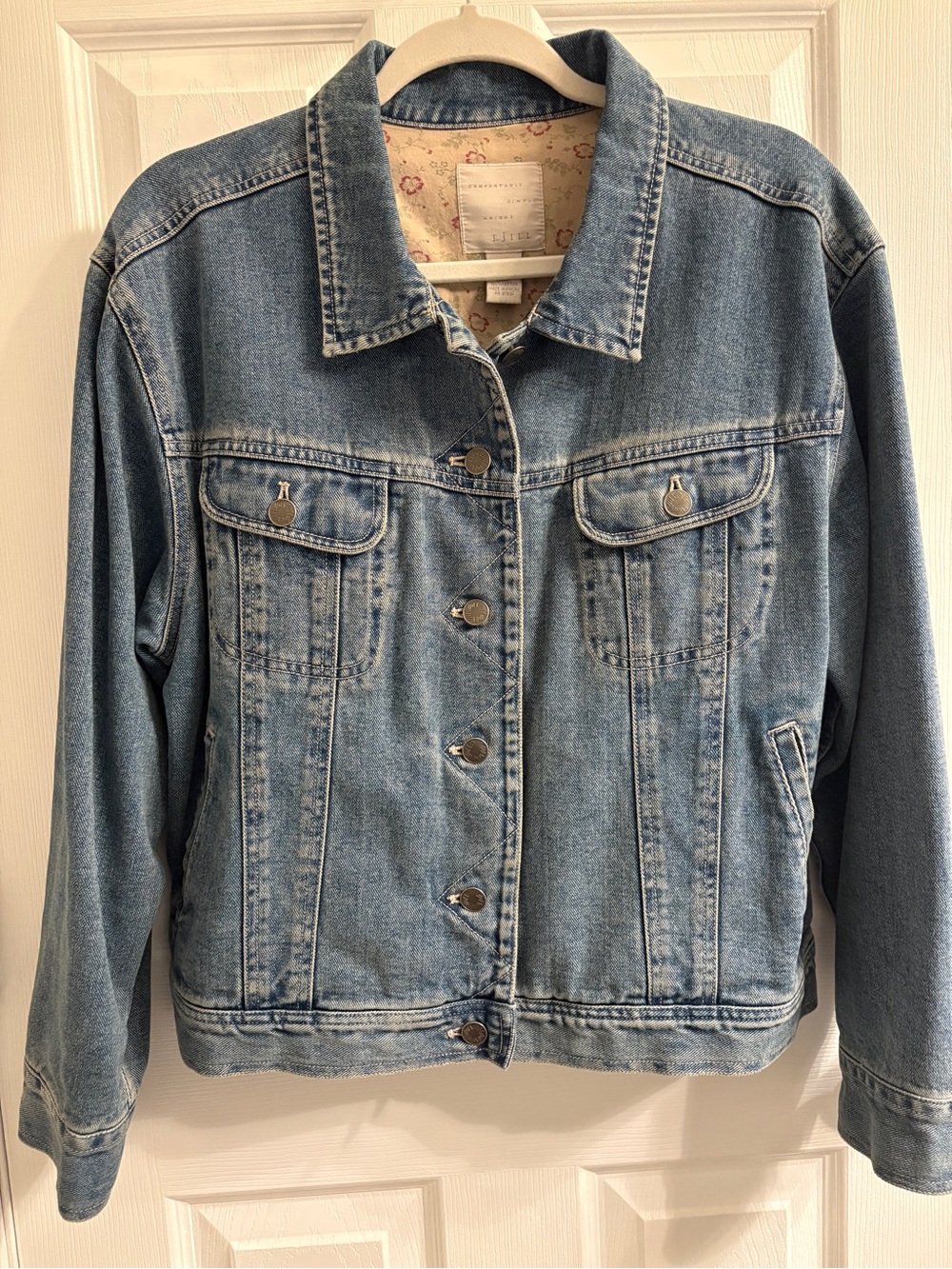 J. Jill Classic Light Blue Denim Jacket